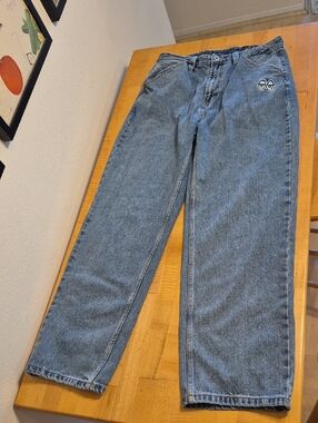 Krooked Skate Pants Eye Loose Leg Denim Jean